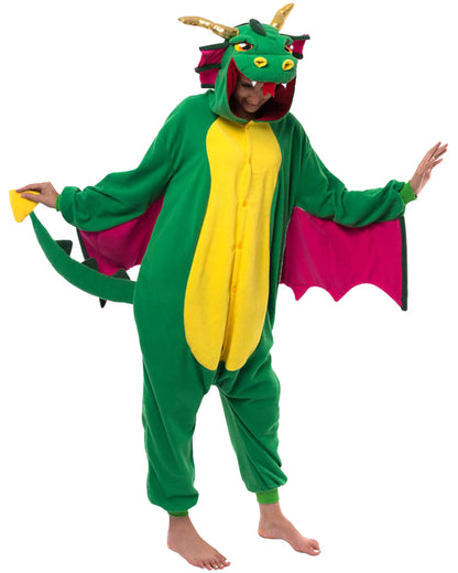Dragon Hooded Adult Jumpsuit
