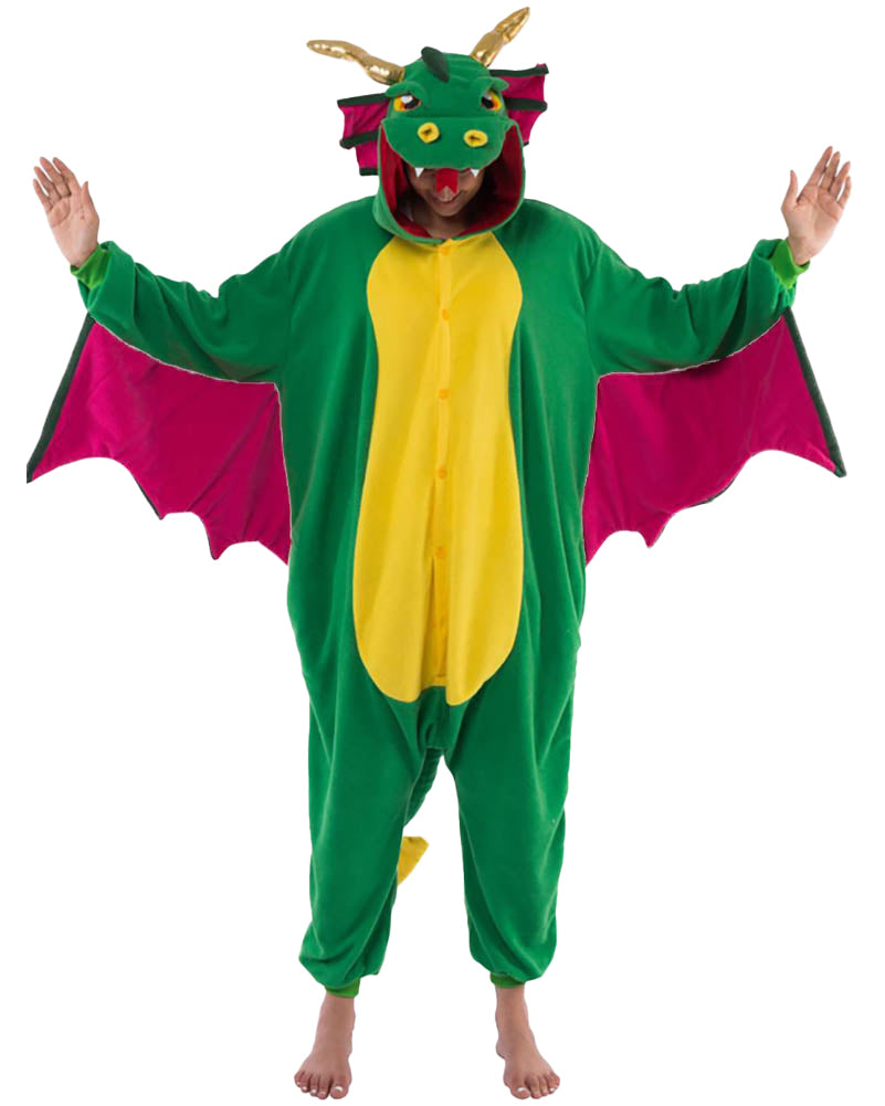 Dragon Hooded Adult Jumpsuit