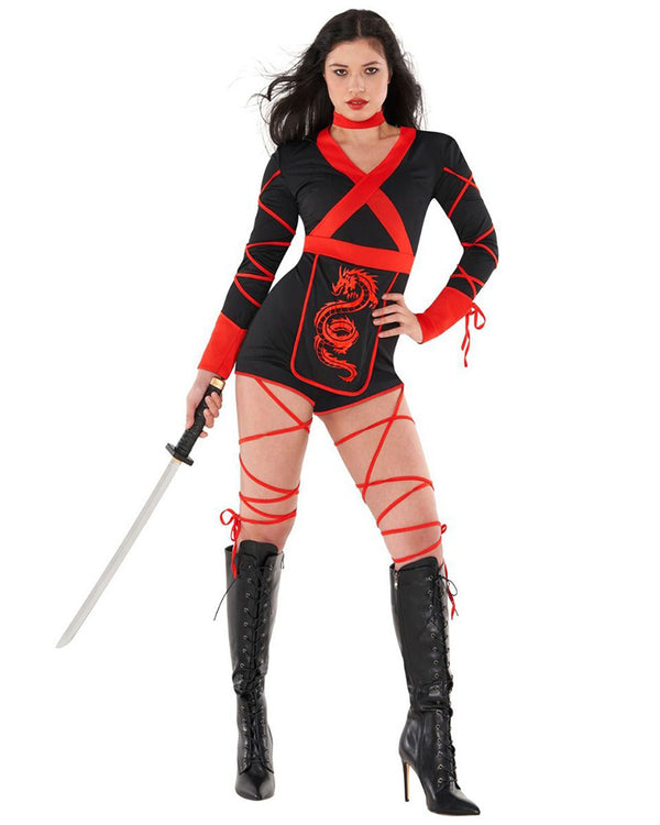 Dragon Ninja Playsuit Womens Costume