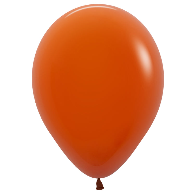 Sempertex 30cm Fashion Sunset Orange Latex Balloons 062 Pack of 25