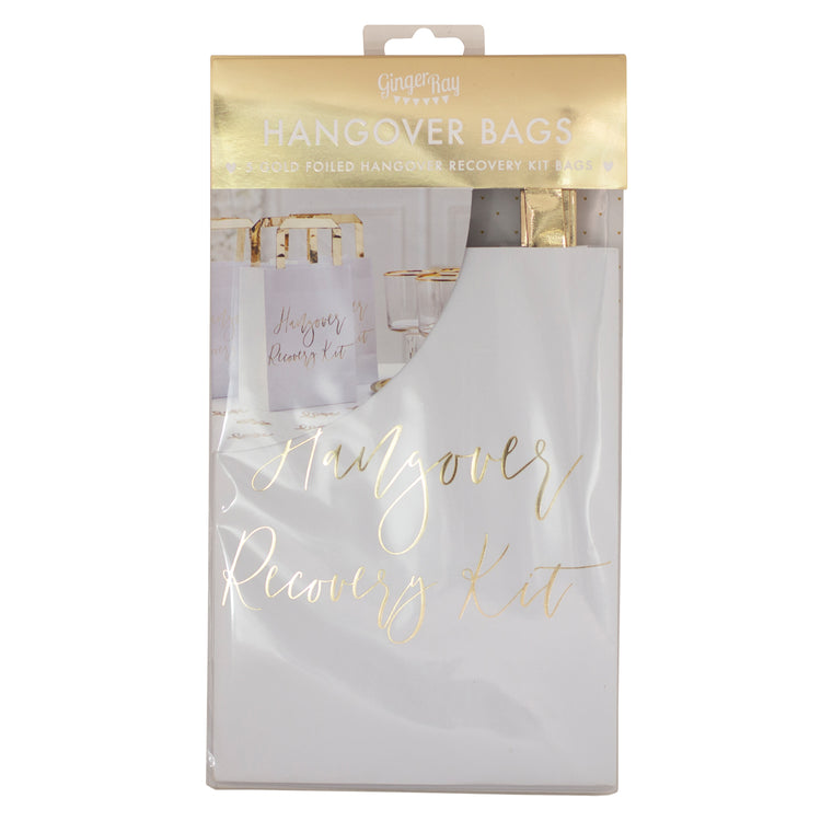 Gold Wedding Hangover Bags