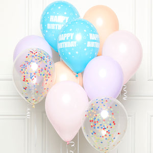 DIY Latex Balloon Kit Pastel Happy Birthday