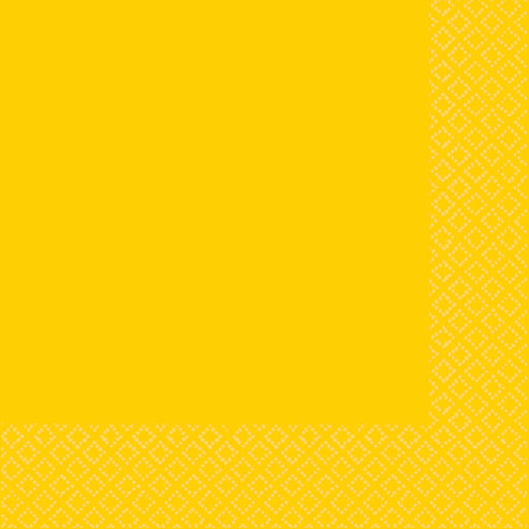 Sunshine Yellow 2ply Lunch Napkins Pack of 40