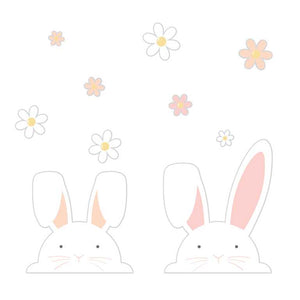 Eggciting Easter Bunny Easter Window Stickers