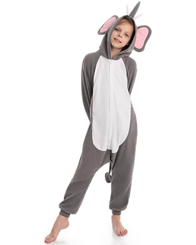 Elephant Hooded Jumpsuit Kids Costume