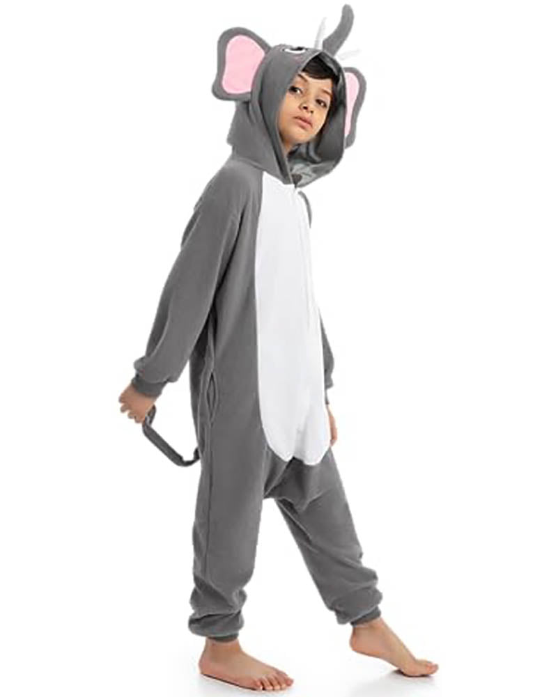 Elephant Hooded Jumpsuit Kids Costume