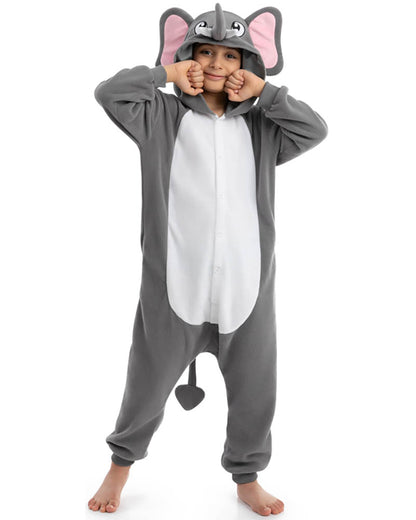Elephant Hooded Jumpsuit Kids Costume