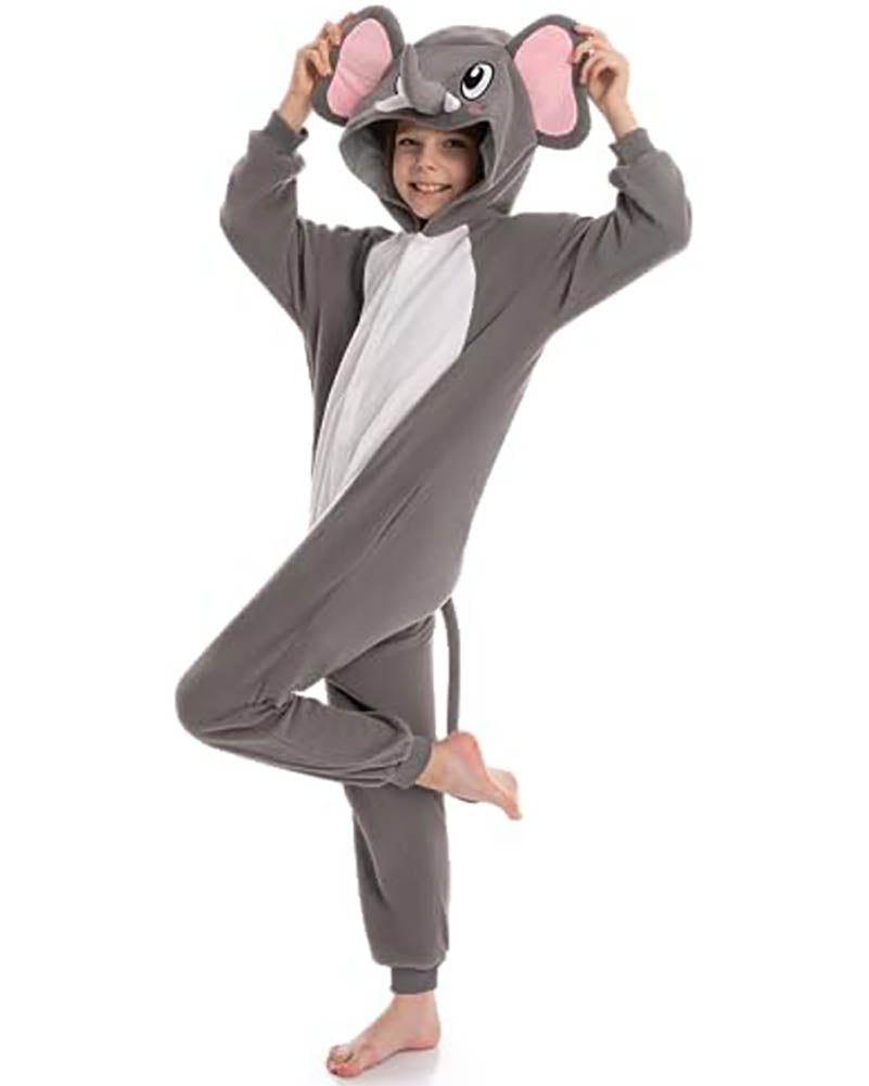 Elephant Hooded Jumpsuit Kids Costume