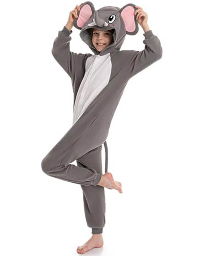Elephant Hooded Jumpsuit Kids Costume