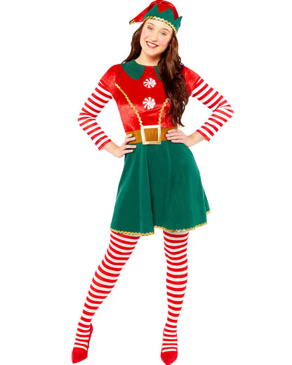 Elf Womens Christmas Costume Size 18-20