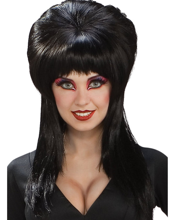 Elvira Black Beehive Wig