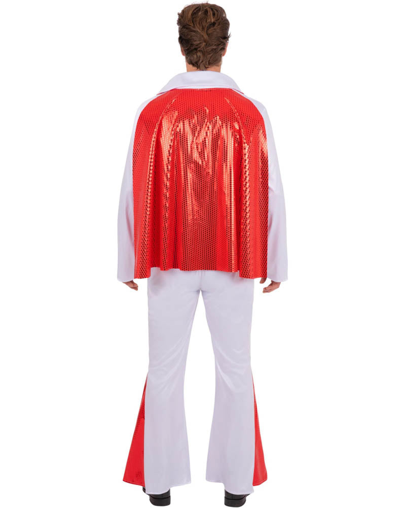 Elvis White Jumpsuit Mens Costume