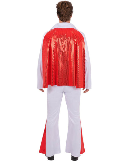 Elvis White Jumpsuit Mens Costume
