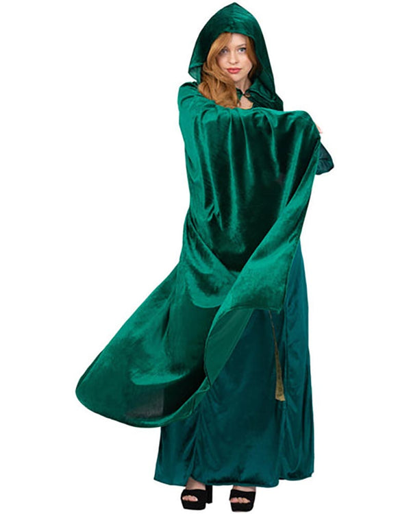 Emerald Green Medieval Adult Deluxe Cloak