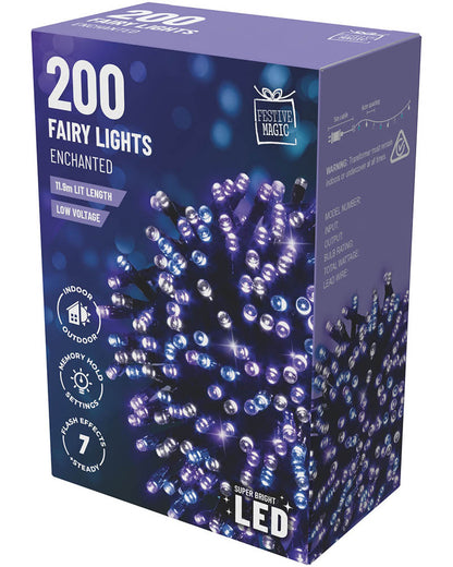 Enchanted Coloured 200 Piece Flashing LED Lights