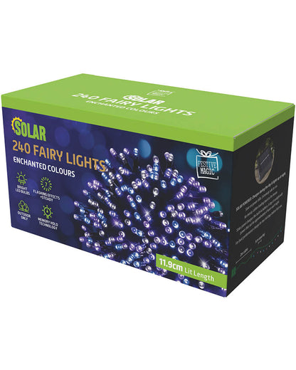 Enchanted Colours 240 Piece Solar Fairy Lights