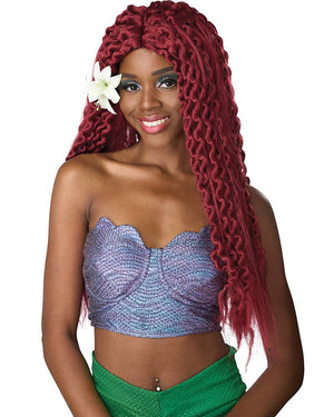 Enchanted Mermaid Long Red Curly Wig