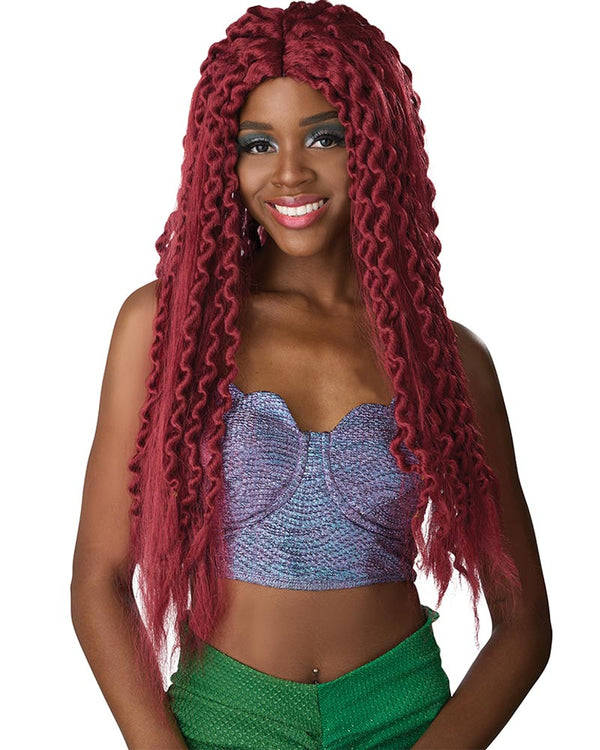 Enchanted Mermaid Long Red Curly Wig