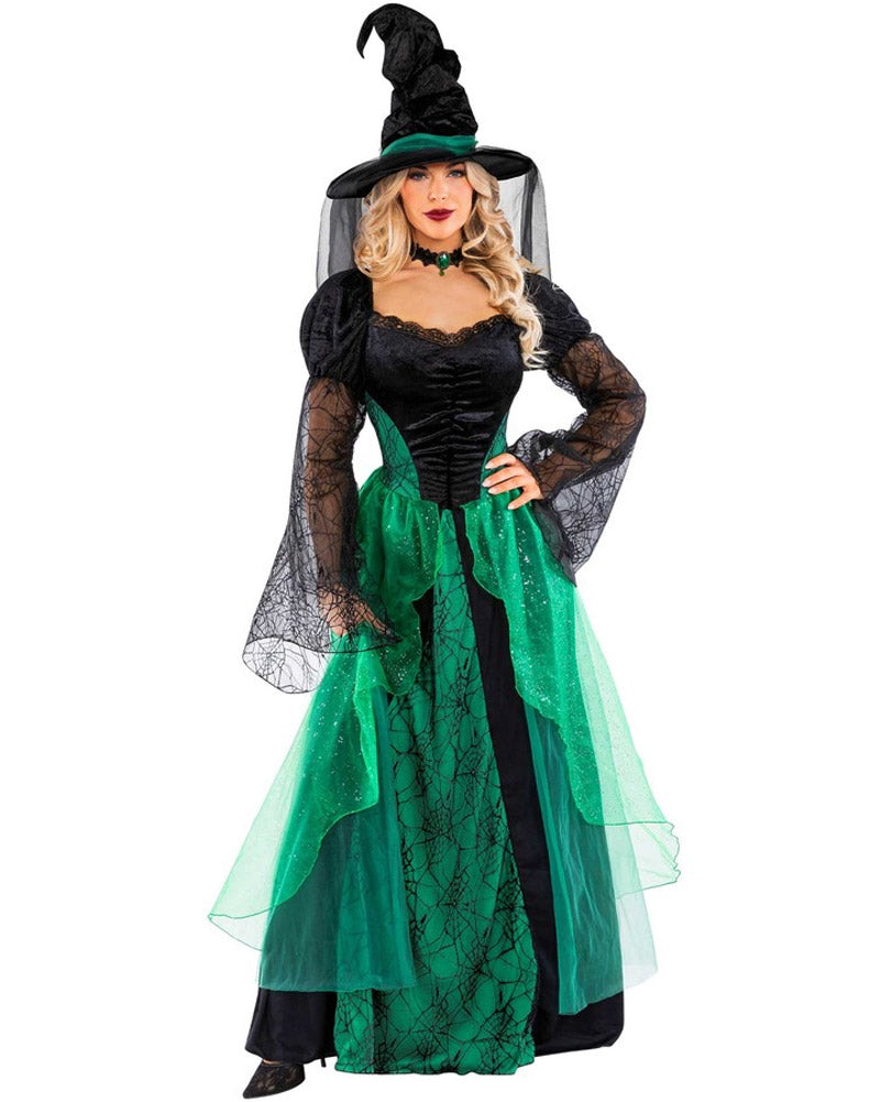 Enchanting Witch Green Womens Halloween Costume