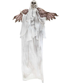 Evil Angel Skeleton Hanging Animated Halloween Decoration 1.8m