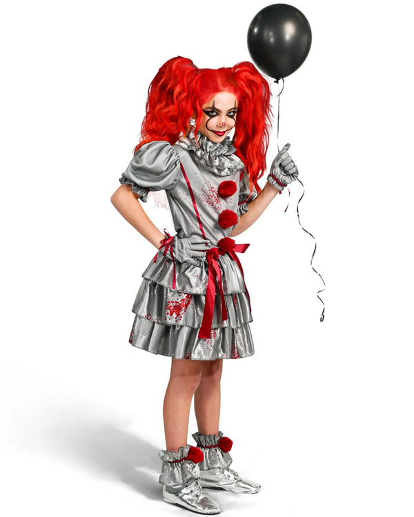 Evil Clown Girls Costume