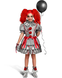 Evil Clown Girls Halloween Costume