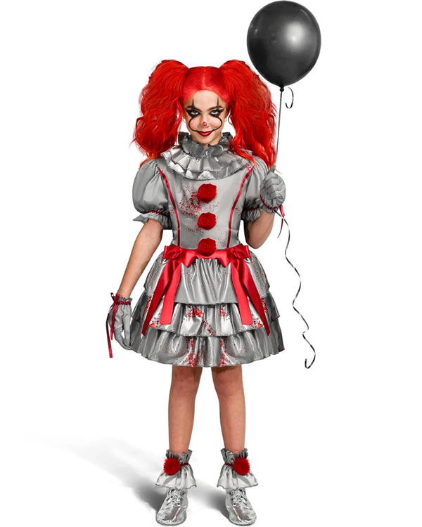 Evil Clown Girls Costume
