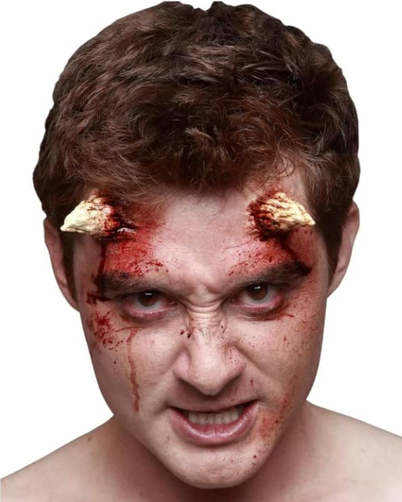 Evil Devil Medium Horns FX Appliance Transfer Prosthetic For Halloween