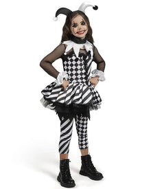 Evil Jester Girls Halloween Costume