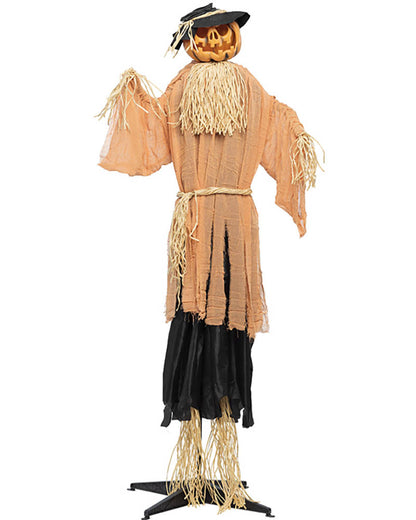 Evil Pumpkin Standing Animated Halloween Decoration 1.9m