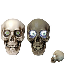 Evil Skull Animated Halloween Decoration 16cm
