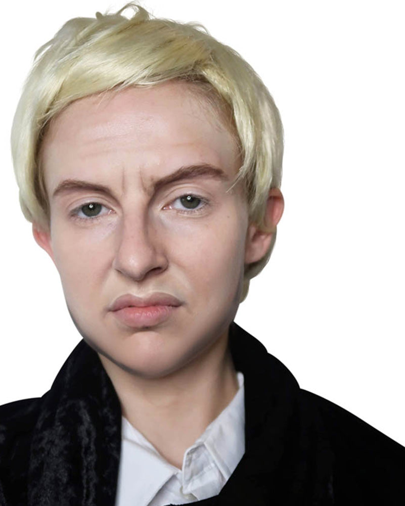 Evil Wizard Boy Deluxe Short Blonde Wig
