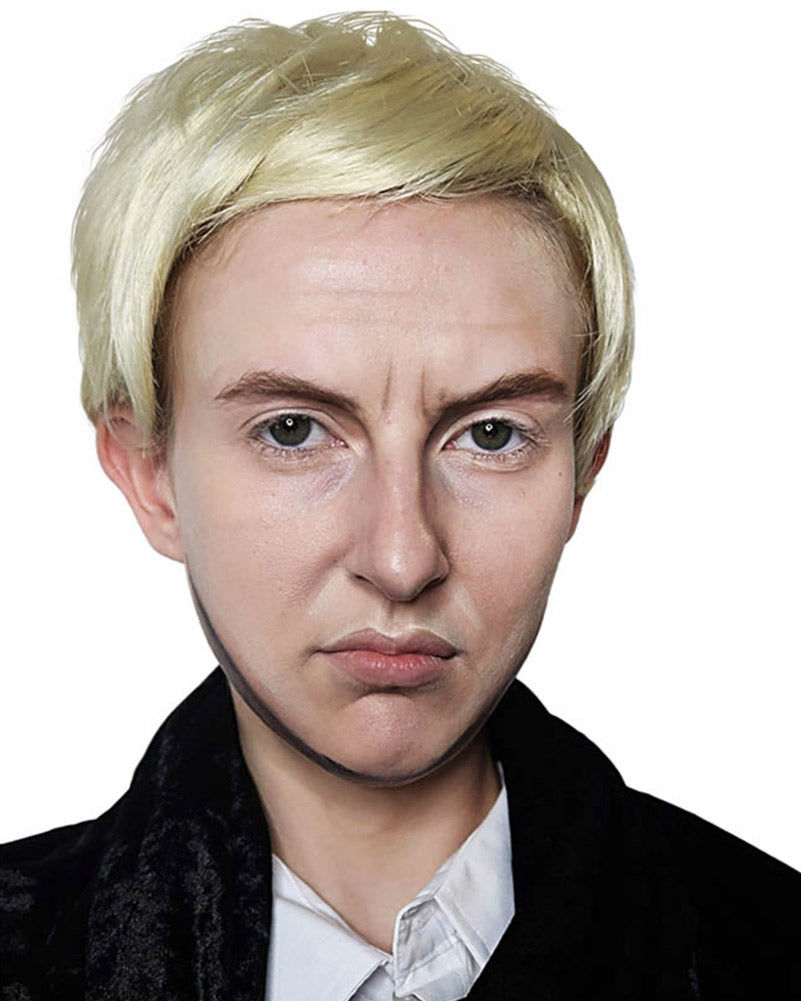 Evil Wizard Boy Deluxe Short Blonde Wig