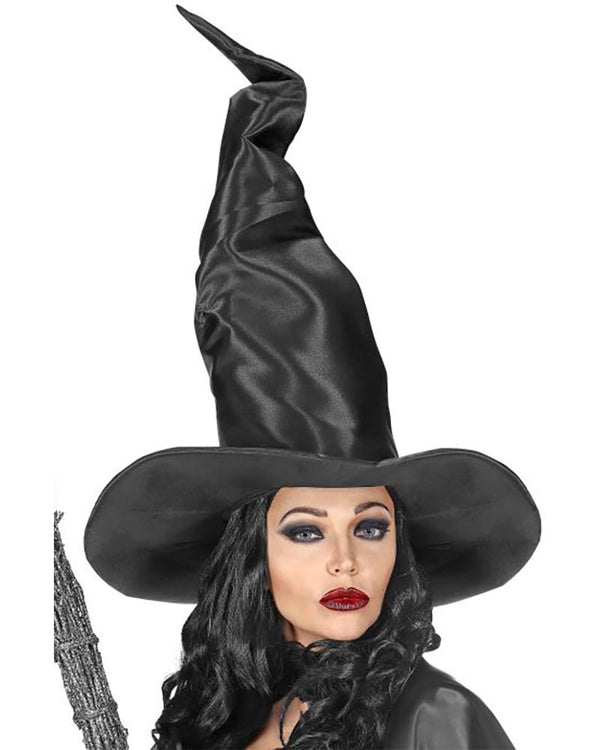 Extra Tall Bendable Satin Witch Hat