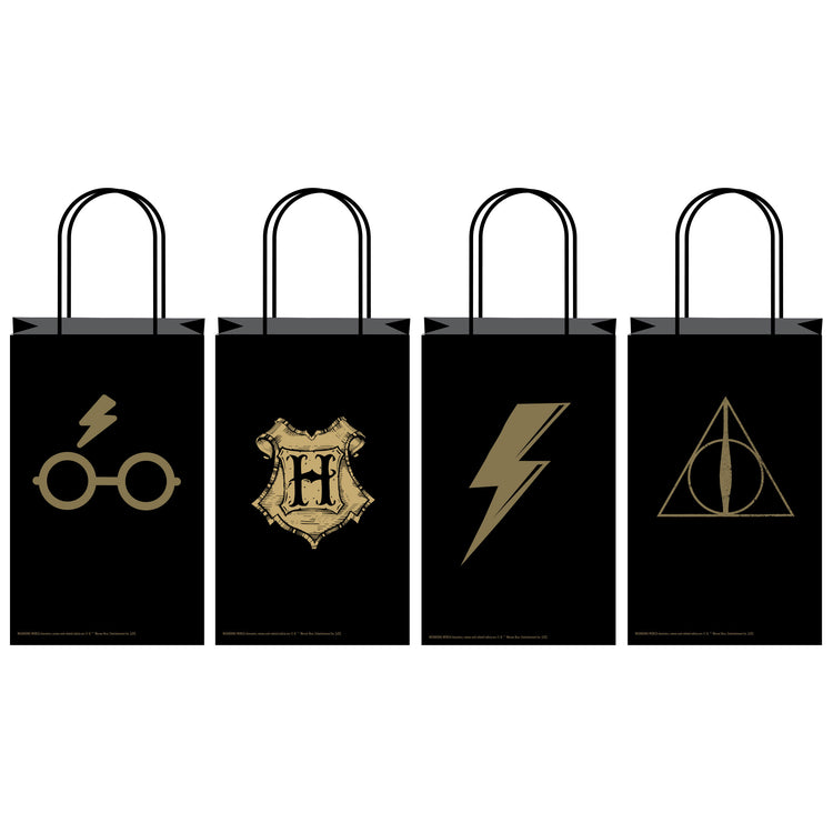 Harry Potter Mixed Design Kraft Bags Pack of 8