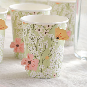 Floral Baby Floral Cups
