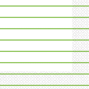Kiwi Stripes 2ply Lunch Napkins Pack of 16