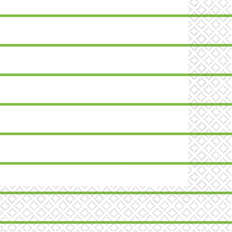 Kiwi Stripes 2ply Lunch Napkins Pack of 16