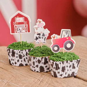 Farm Friends Cake Cupcake Toppers