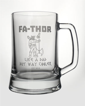 FA-THOR Personalised Engraved 500ml Beer Mug