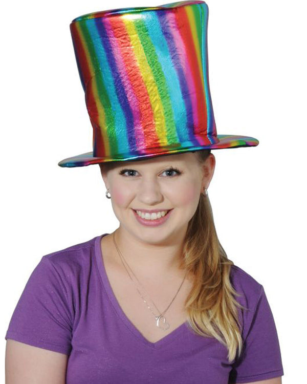Fabric Rainbow Hat