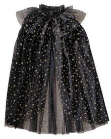 Witch Black & Gold Star Cape