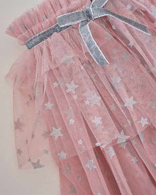 Fairy Princess Pink & Silver Sparkle Cape