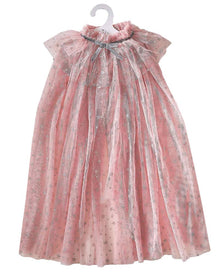 Fairy Princess Pink & Silver Sparkle Cape