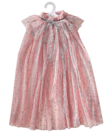 Fairy Princess Pink & Silver Sparkle Cape