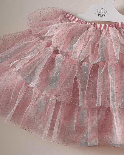Fairy Princess Pink & Silver Sparkle Tutu 3-5 Years