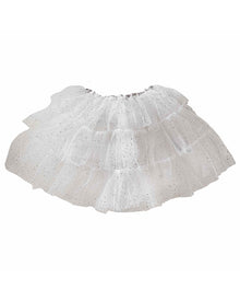 Fairy Princess White & Silver Sparkle Tutu 3-5 Years