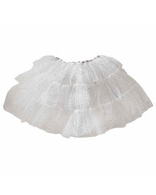 Fairy Princess White & Silver Sparkle Tutu 5-7 Years