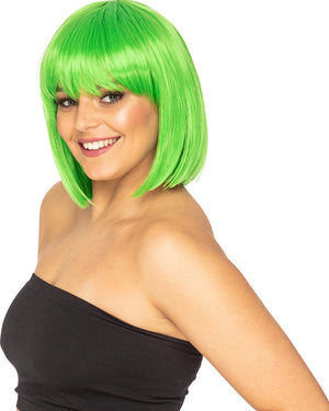 Fashion Deluxe Apple Green Bob Wig