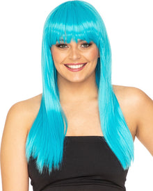 Fashion Deluxe Aquamarine Long Wig